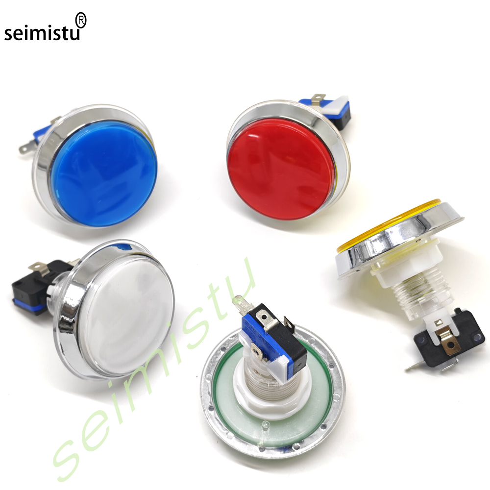Tombol LED Arcade Datar 60mm C - Arcade Game Vending Machine ulasan dan harga