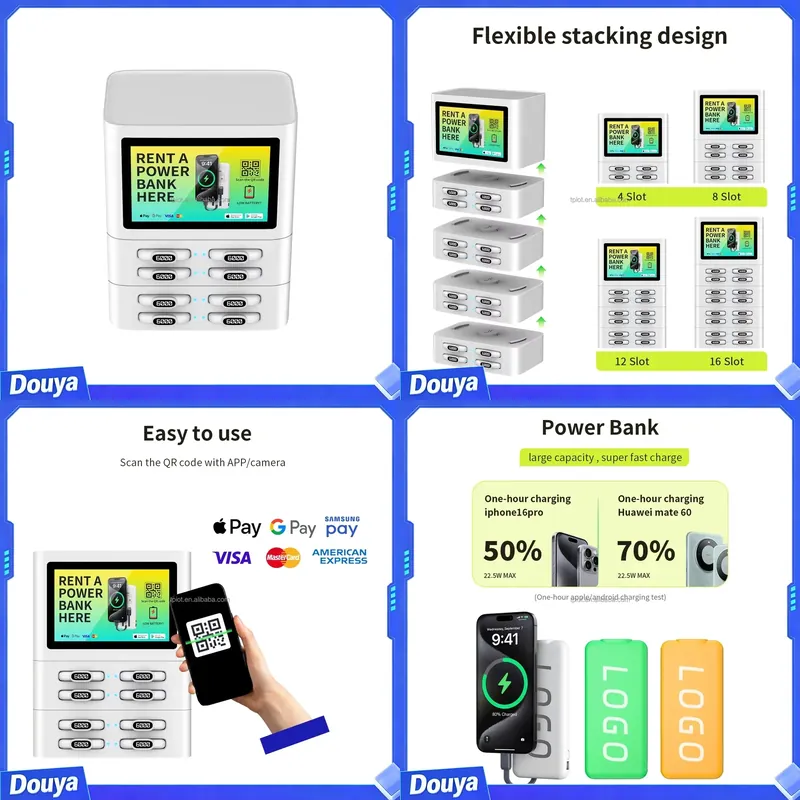 Stasiun Pengisian Daya Ponsel  - Vending Machine Qr Code ulasan dan harga